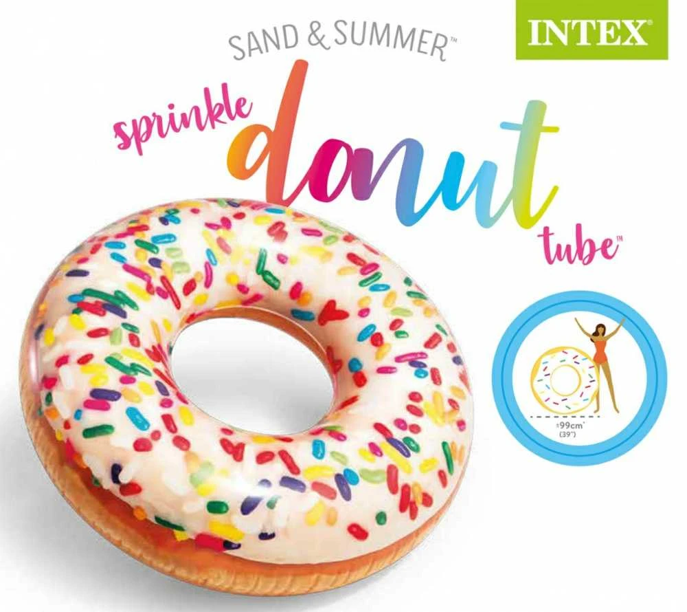 Pripučiamas ratas INTEX Sprinkle Donut Tube, 114 cm 56263NP