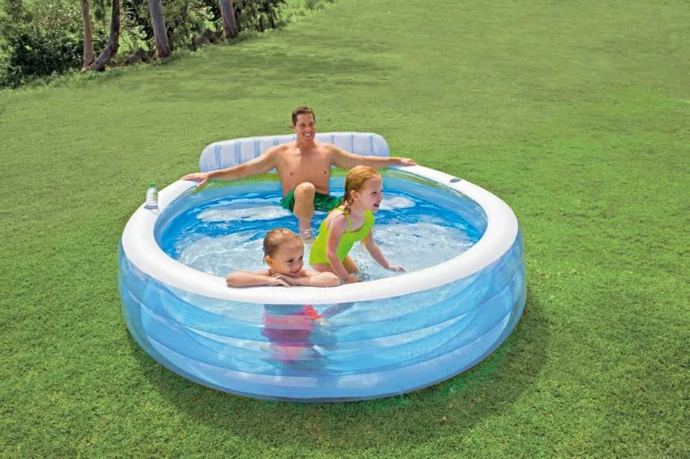 Intex sodo baseinas su sėdyne