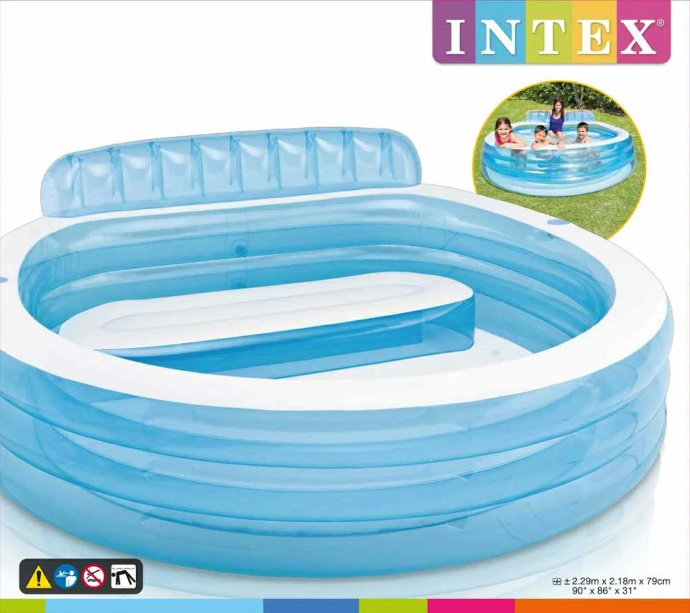 Intex sodo baseinas su sėdyne