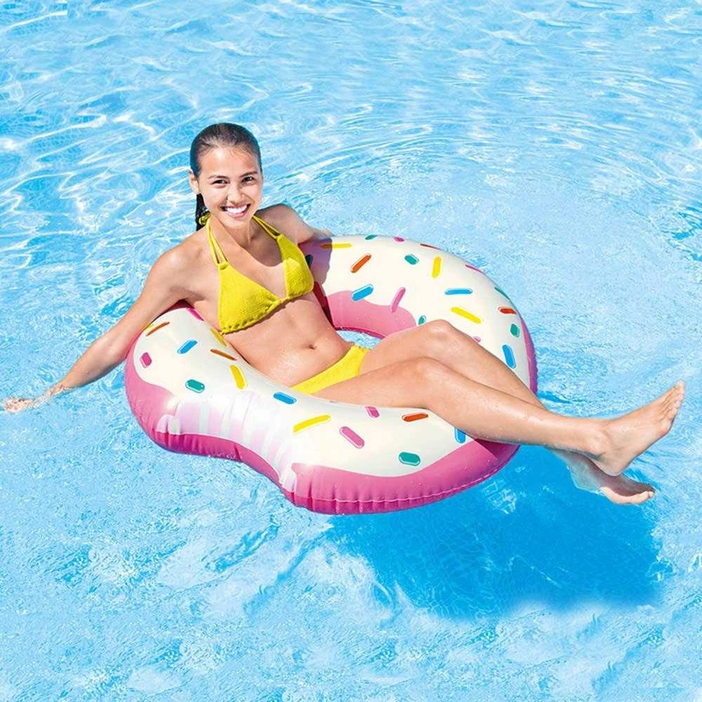 Pripučiamas žaislas INTEX Donut Tube, 107x99cm rožinis 56265NP