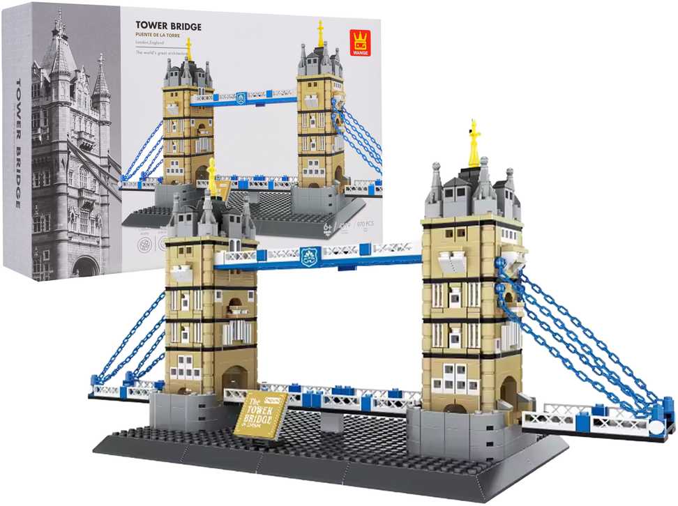 Statybiniai blokai Tower Bridge pastatų serijos rinkinys 969 vnt