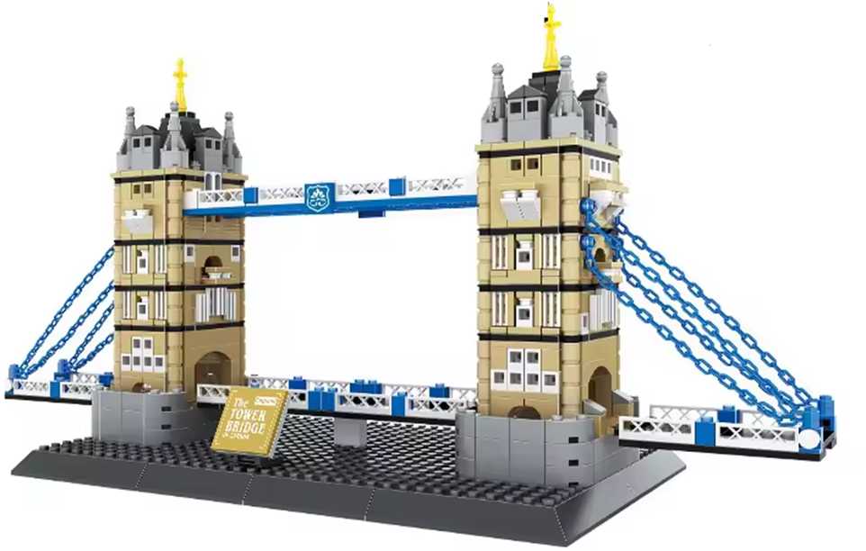 Statybiniai blokai Tower Bridge pastatų serijos rinkinys 969 vnt