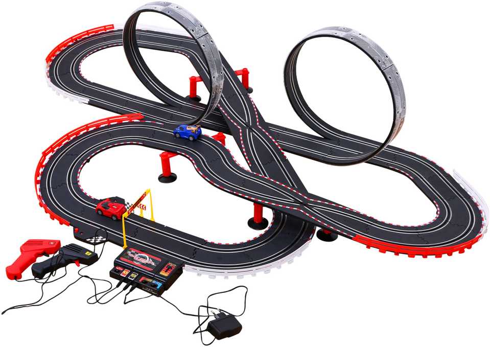 DWM Lenktynių trasa su 2 automobiliais ir apšvietimu 1:43