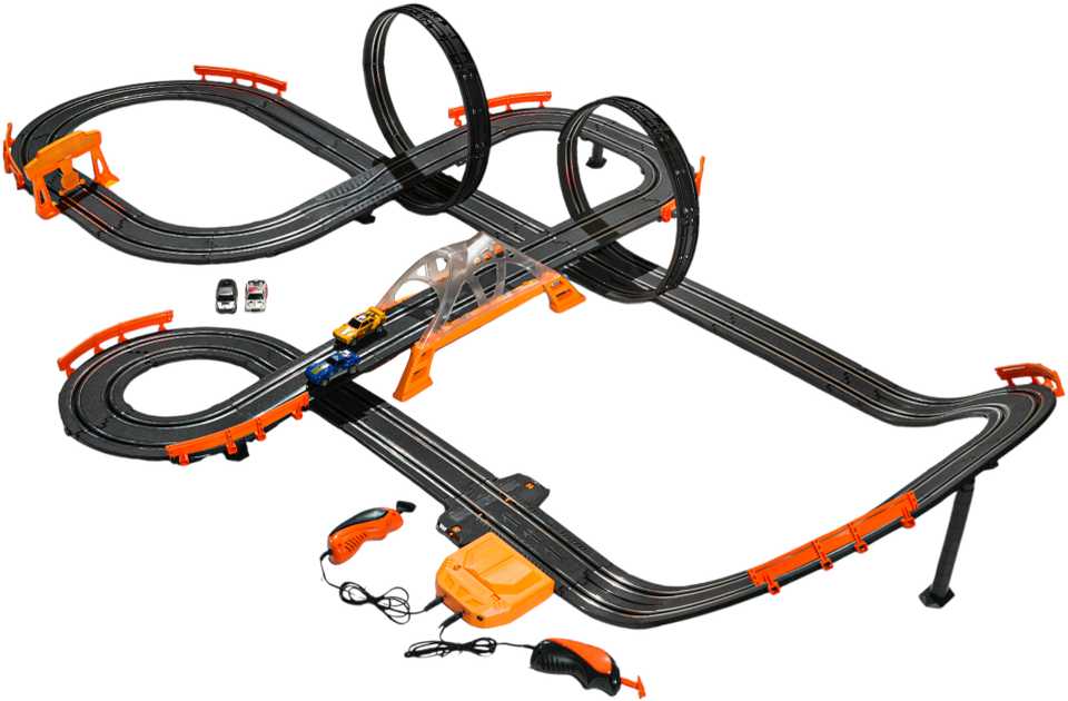 Lenktynių trasa TRACK MASTER su apšvietimu ir priedais