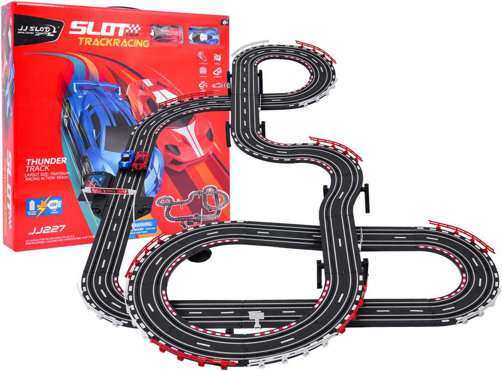 Automobilių lenktynių trasa Track Sport, ilgis 553 cm
