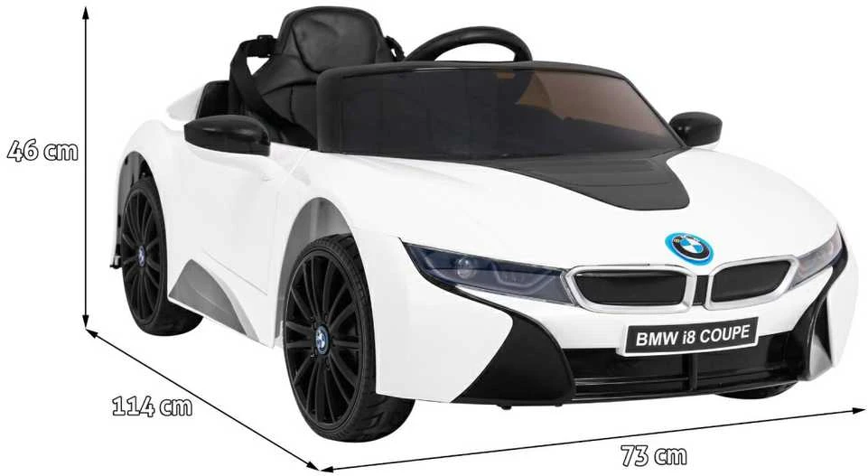 Ramiz Elektrinė mašina vaikams BMW I8 LIFT baltos spalvos
