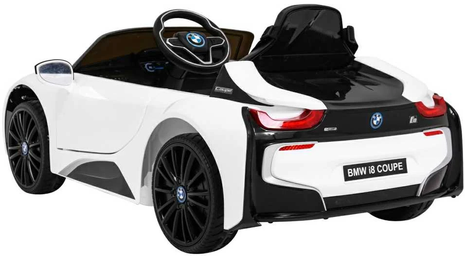 Ramiz Elektrinė mašina vaikams BMW I8 LIFT baltos spalvos