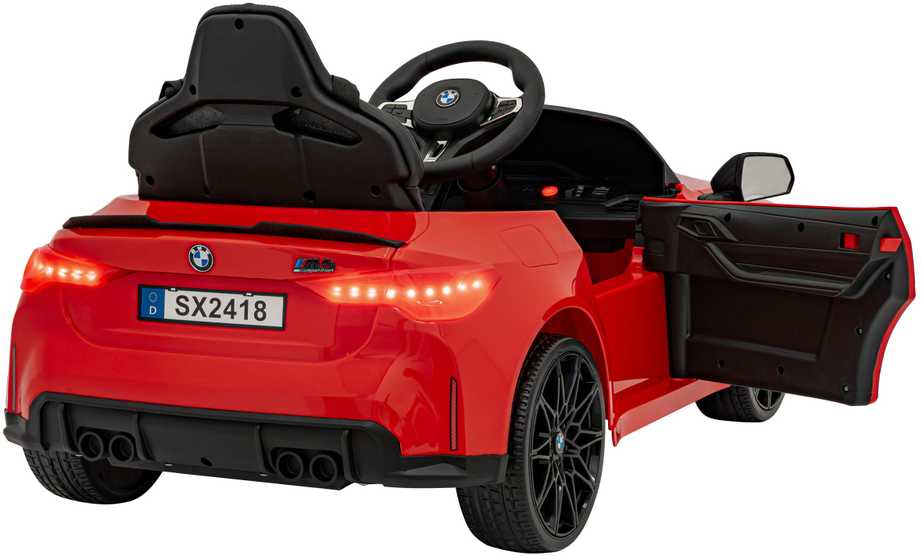 Ramiz Vaikiškas elektromobilis BMW M4 raudonas