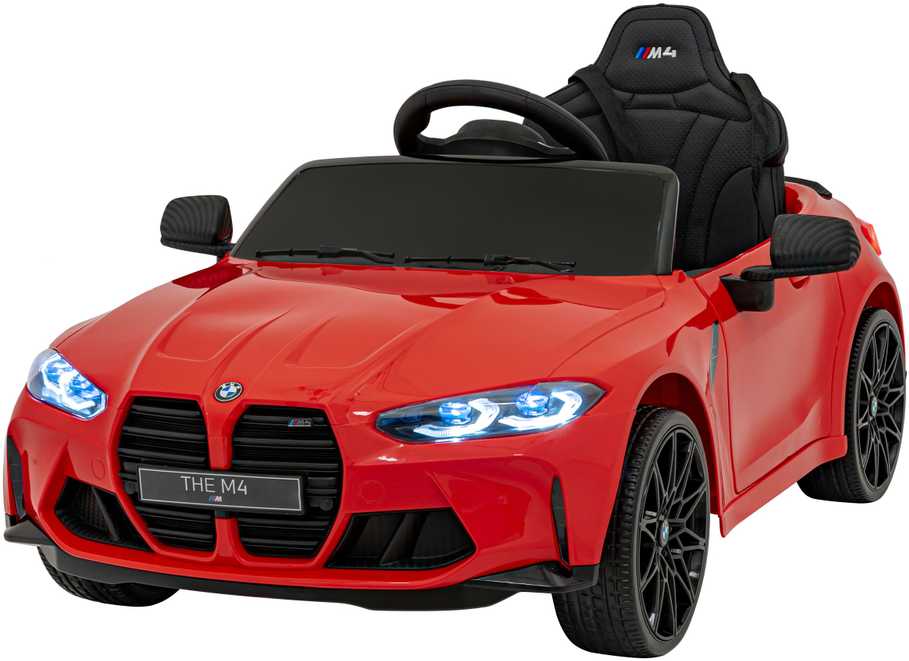 Ramiz Vaikiškas elektromobilis BMW M4 raudonas