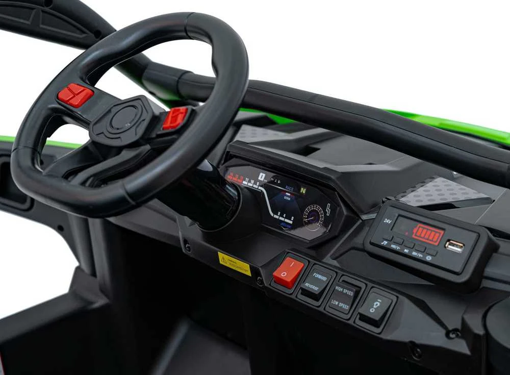 1Life Elektromobilis Buggy 4x4 KCK 24V Žalias