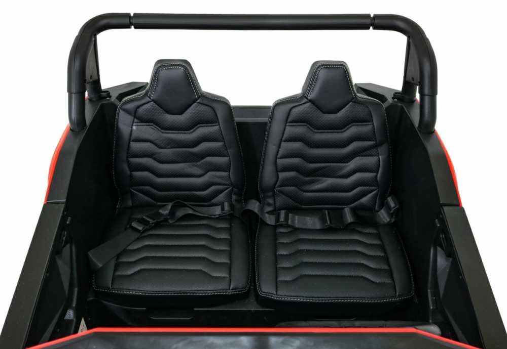 Ramiz Raudon ATV lenktyninis bagis 2 vaikams + 4x4 pavara + nuotolinio valdymo pultas + lėtas užvedimas + MP3 LED