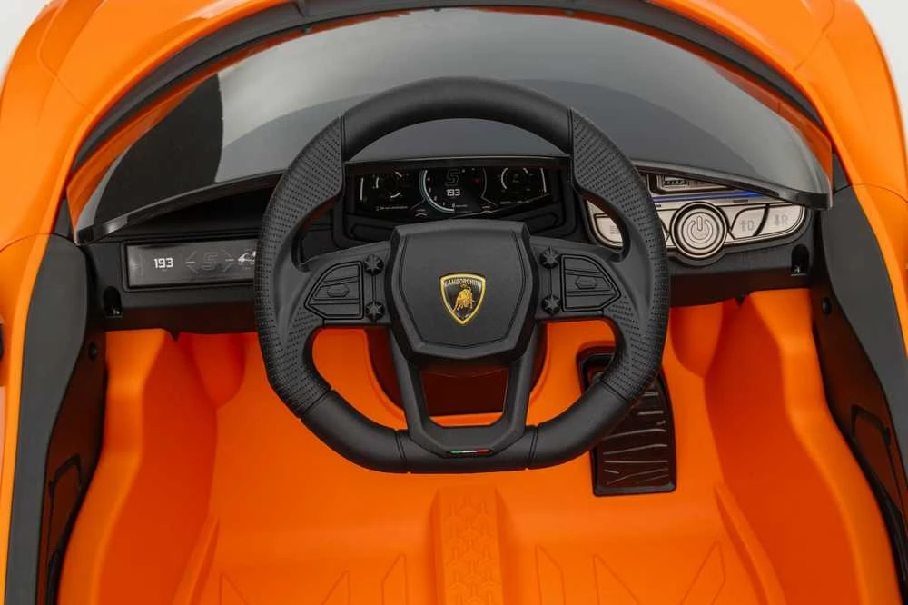 Oranžinis Elektromobilis Lamborghini Revuelto, Oranžinis