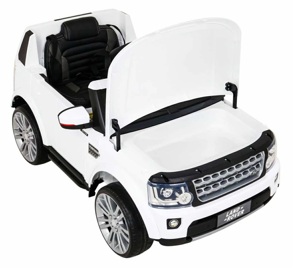 Ramiz Elektromobilis Land Rover Discovery, baltas
