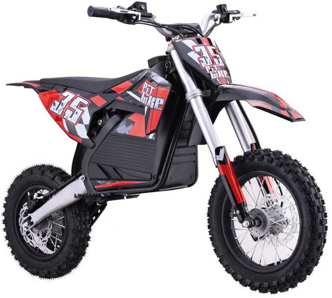 1Punkt Elektrinis motociklas PIT BIKE, Raudona