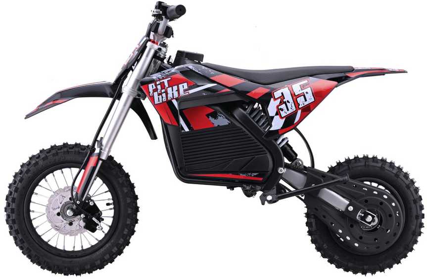 1Punkt Elektrinis motociklas PIT BIKE, Raudona