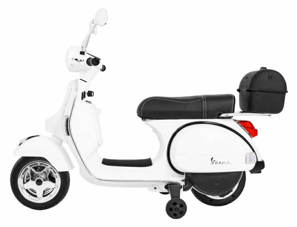 Ramiz Elektrinis motoroleris vaikams Vespa, Baltas