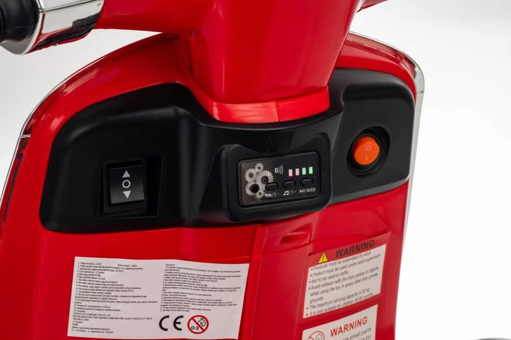 Elektrinis motoroleris Vespa ROMA, Raudona
