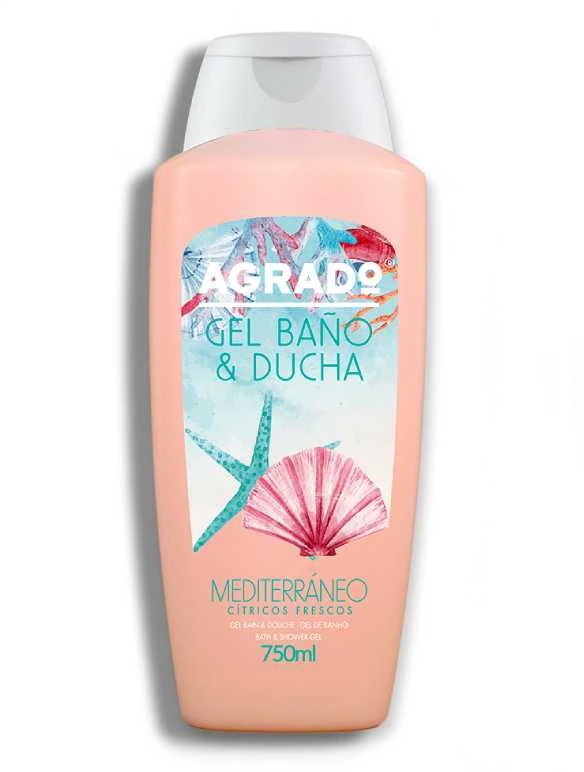 Agrado Mediterraneo 750ml vonios ir dušo želė