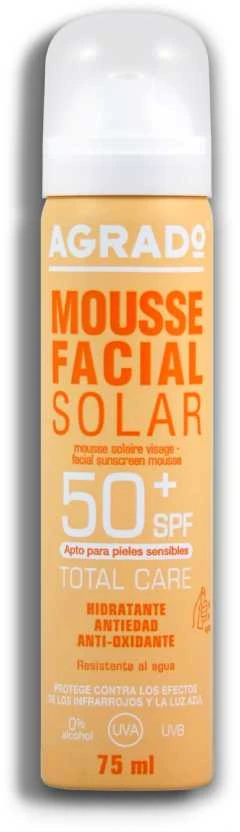 "Agrado" putos veido odai su apsauga nuo saulės Spf50 75ml
