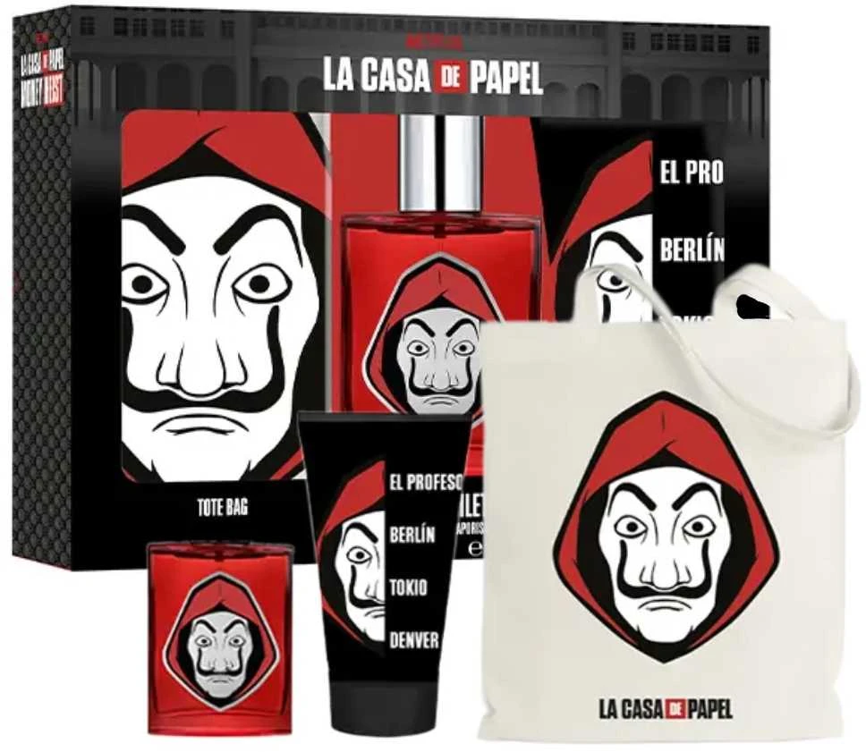 Netflix La Casa De Papel Eau De Toilette Purškiklis, 100 ml Set 3 Pieces
