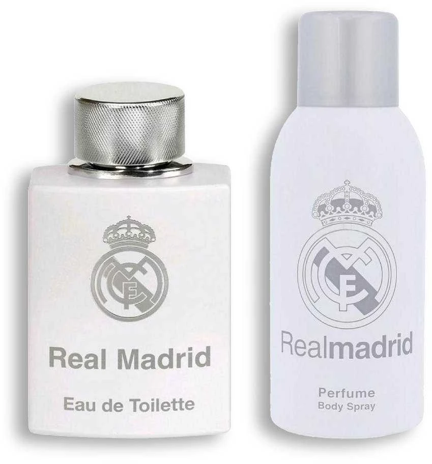 2 dalių rinkinys vyrams Real Madrid Eau De Toilette Purškiklis, 100ml