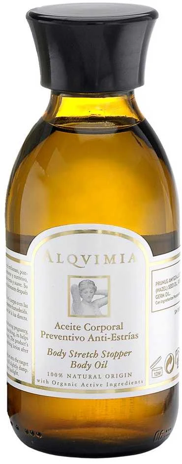 Anti-strijų kūno aliejus Alqvimia (500 ml)