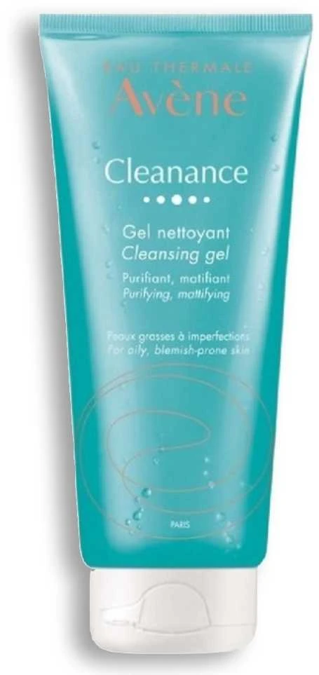 "Avéne Cleanance Gel Nettoyant Purifiant" valomasis matinio efekto gelis be muilo skirtas riebiai odai prižiūrėti 200ml