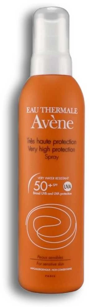 2 dalių rinkinys Avene purškiklis nuo saulės Moderate Protection Purškiklis Spf50+ Purškiklis 200ml