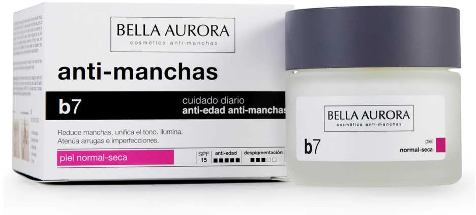 Gydymas nuo rudų dėmių Bella Aurora B7 Spf 15 (50 ml)