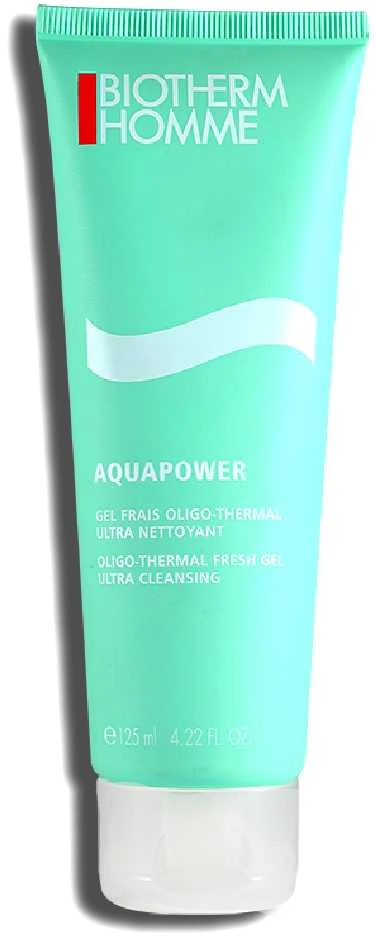 Biotherm Homme Aquapower Oligo-Thermal Fresh Gel veido prausiklis vyrams, 125 ml