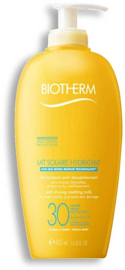 Biotherm Waterlover Hydrating Sun Milk SPF 30 kūno pienelis nuo saulės, 400 ml