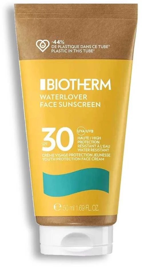 Biotherm Waterlover Face Sunscreen Kremas SPF 30 vandeniui atsparus apsauginis veido kremas nuo saulės, 50 ml