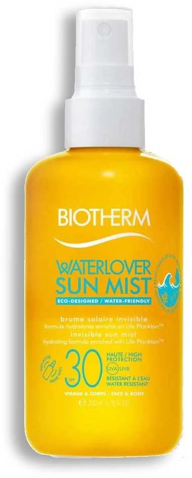 Biotherm Waterlover Sun Mist SPF 30 apsauginė dulksna nuo saulės veidui ir kūnui, 200 ml