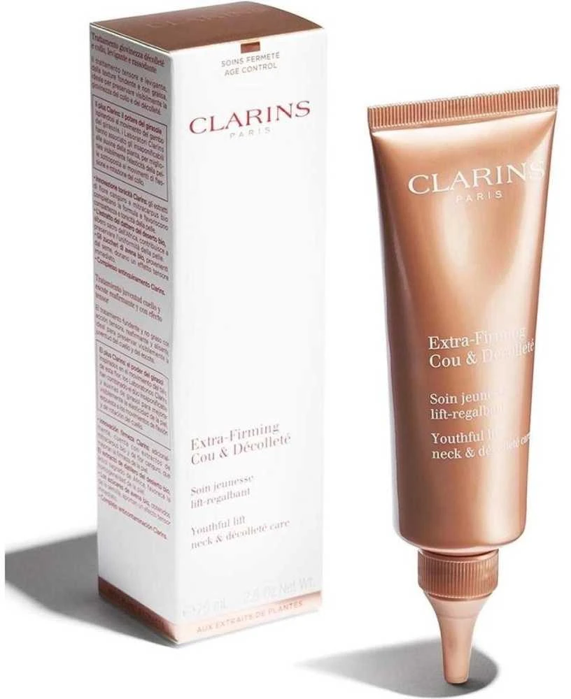 Clarins Extra-Firming Kreminis for Neck and Décolleté moterims, 75 ml