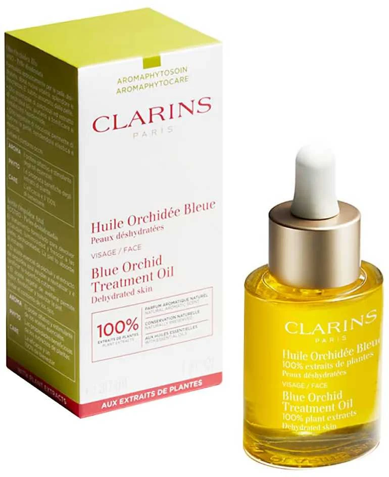 Clarins Blue Orchid Face Treatment Oil aliejus sausai veido odai, 30 ml