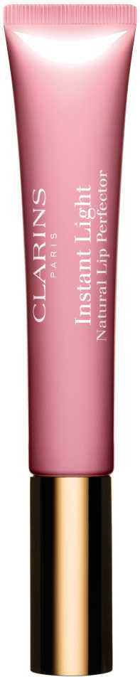 Clarins Instant Light Natural Lip Perfector lūpų blizgis, atspalvis: 07- Toffee Rožinė Shimmer 12 ml