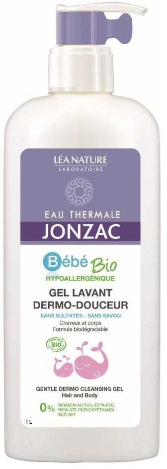 "Jonzac Bébé Bio Gentle Dermo-Cleansing Gel" Prausimosi želė 1L