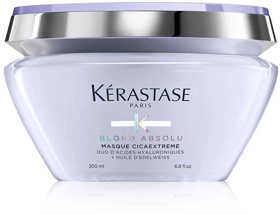 Kérastase Blond Absolu Cicaextreme drėkinati ir atsatanti kaukė šviesiems plaukams, 200 ml