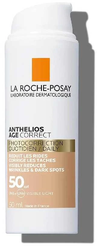La Roche Posay Anthelios Age Correct SPF 50 Kremas nuo saulės su spalva, 50 ml aprašymas - Prekės nuotrauka