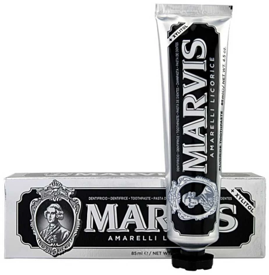 Marvis Amarelli Licorice Saldymedžio ir mėtų skonio dantų pasta, 85 ml