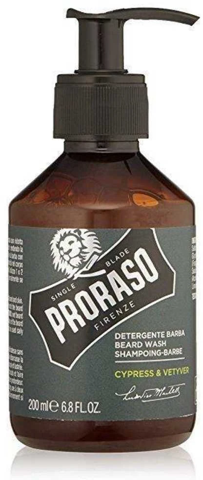 Proraso Cypress & Vetyver Barzdos šampūnas, 200 ml