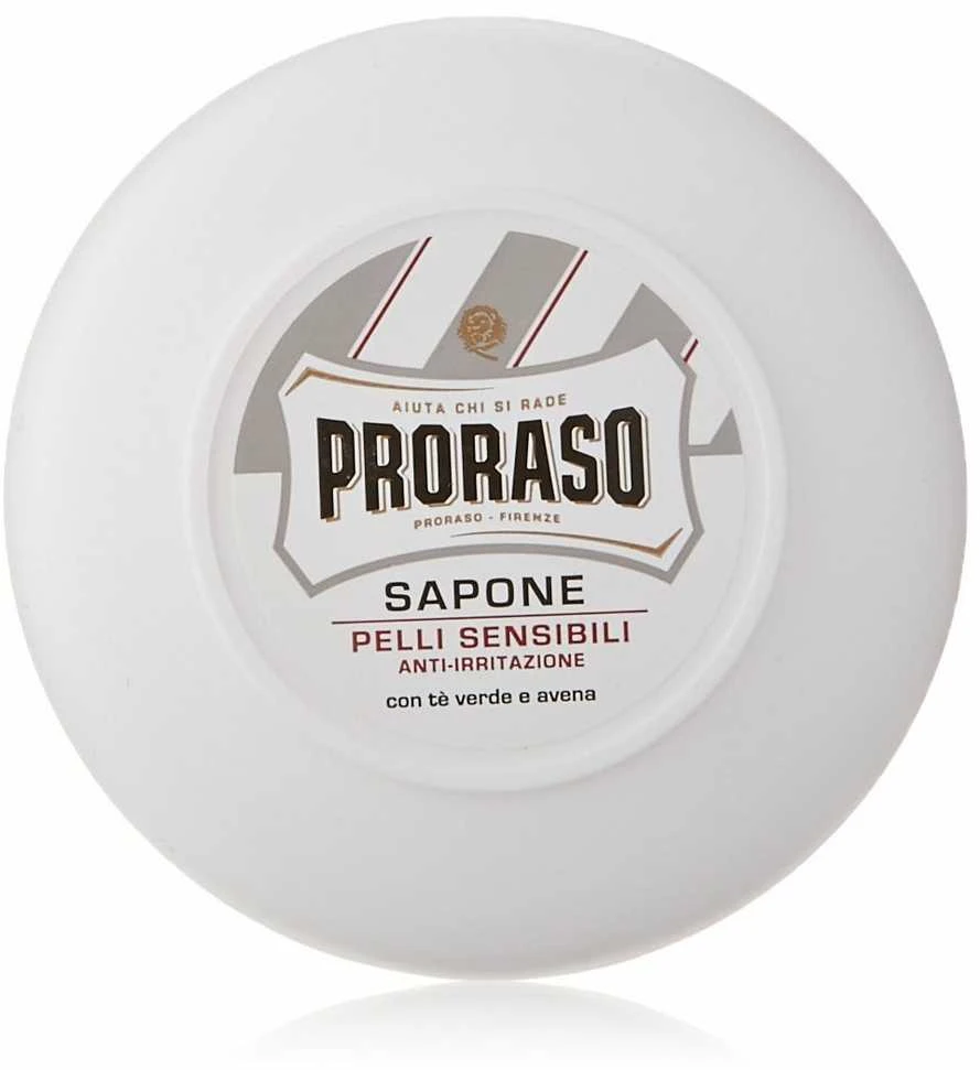 Skutimosi muilas jautriai odai Proraso White Line Shaving Soap In a Jar, 150 ml