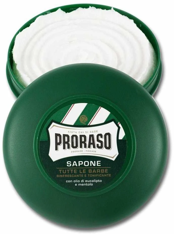 Proraso Green Line Gaivinamasis skutimosi muilas indelyje, 150 ml