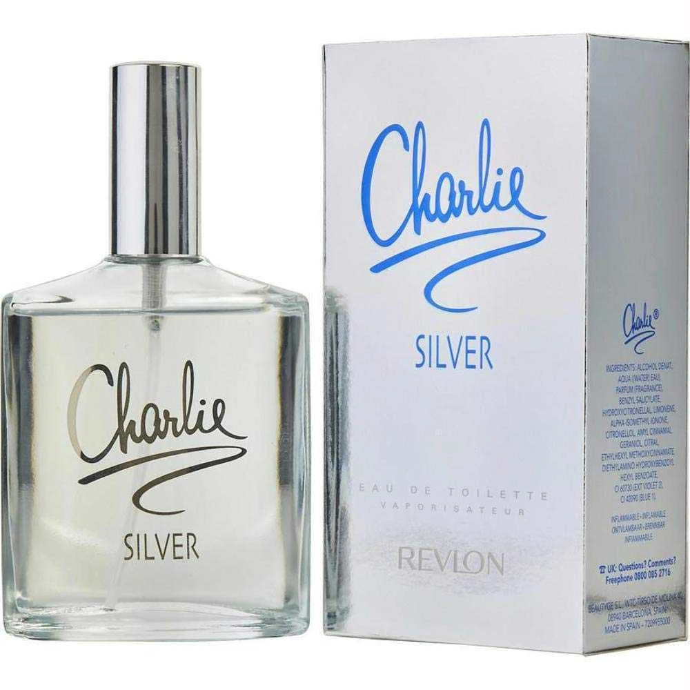 Revlon Charlie Sidabrinis tualetinis vanduo su purškikliu 100ml
