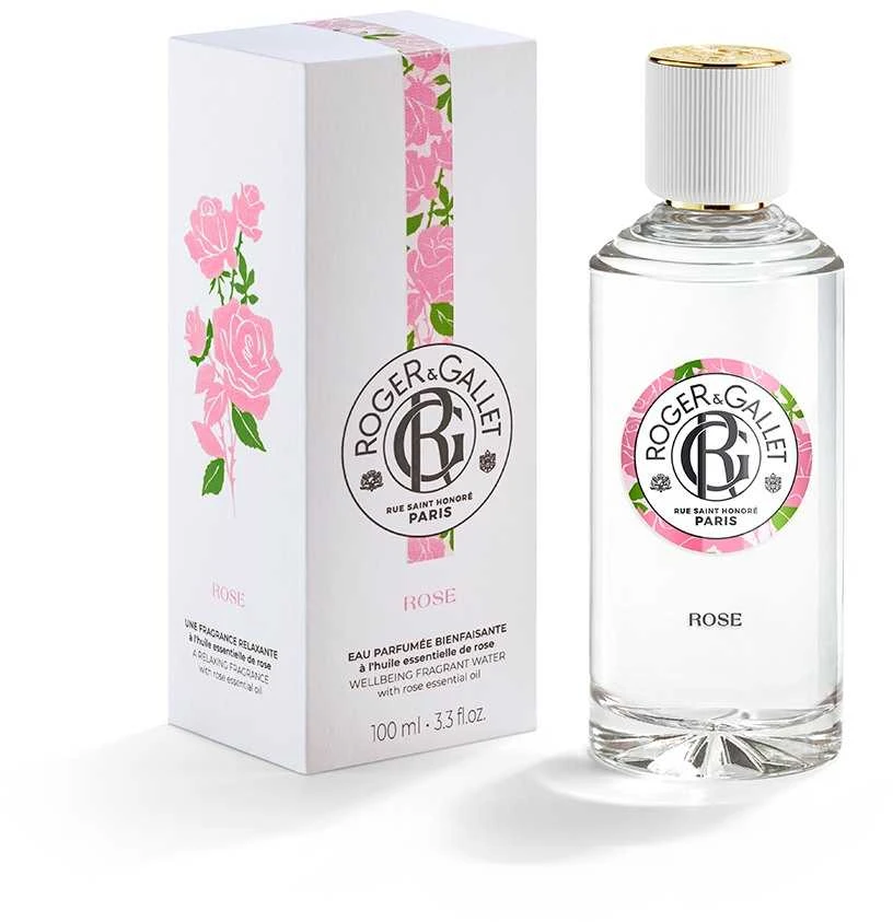 kvepalai Roger-Gallet Rose Rose Rose Eau Fraîche Parfumée Bienfaisante Vaporiser 100ml