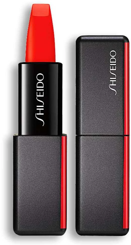 Shiseido ModernMatte Powder matiniai lūpų dažai, 4g, Spalva: 509 Flame