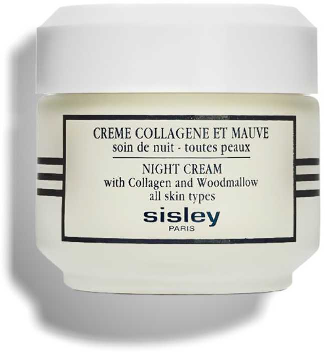 Sisley Night Kreminis with Collagen and Woodmallow veido kremas su kolagenu ir dedešvomis, 50 ml