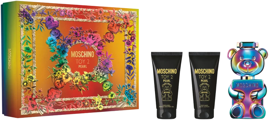 Unisex dovanų rinkinys Moschino Toy 2 Pearl, EDP 50 ml + kūno losjonas 50 ml + dušo želė 50 ml