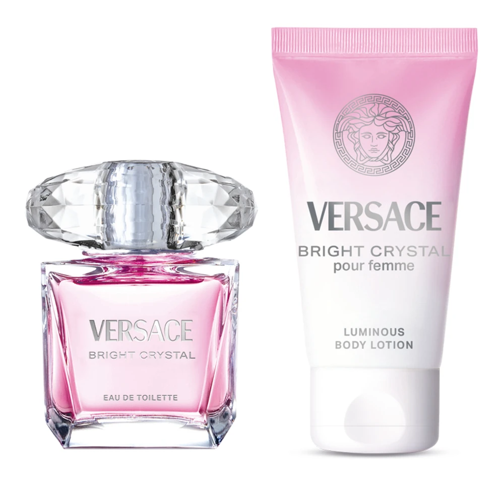 Kvepalų rinkinys moterims Versace Bright Crystal (EDT, 30 + kūno losjonas, 50 ml) aprašymas - Prekės nuotrauka