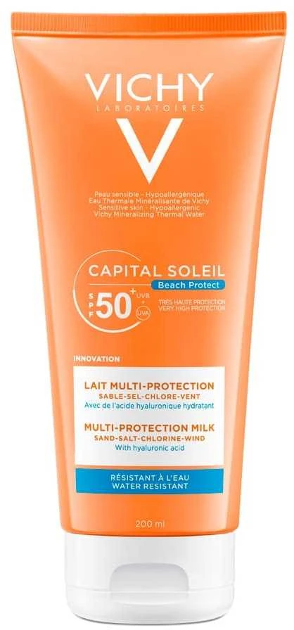 "Vichy Capital Soleil" daugiafunkcinis apsauginis pienelis, atsparus vandeniui Spf50 200ml